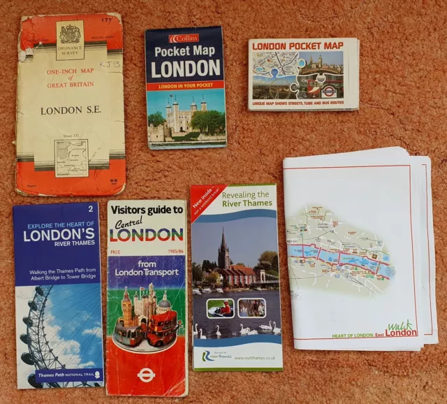 Map collection - 6 x various London