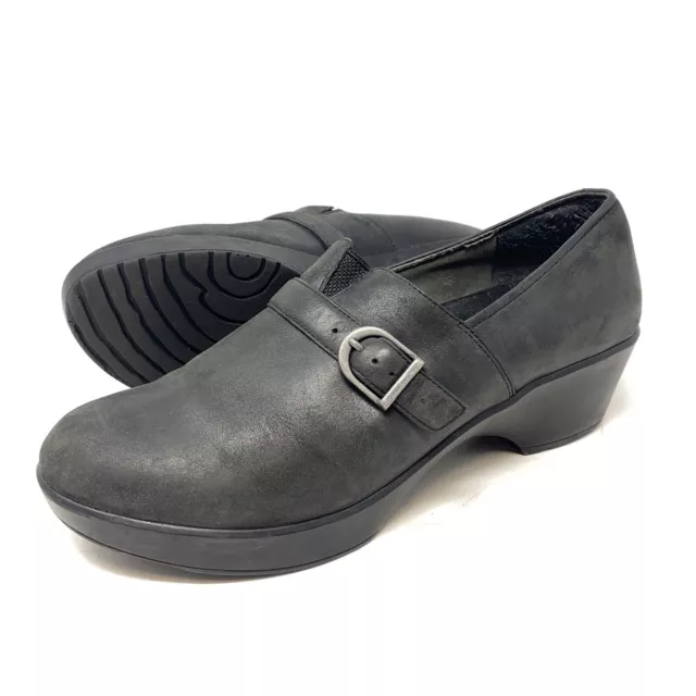 Dansko Tamara Womens Clogs Leather Slip On Mule Shoes Sz EU 41 US 10.5 - 11