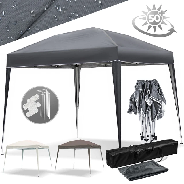 Jago® Pavillon 3x3 m Gartenpavillon Gartenzelt Faltpavillon Partyzelt Festzelt