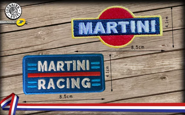 Patchs Écussons Martini Racing à thermocoller ou à coudre