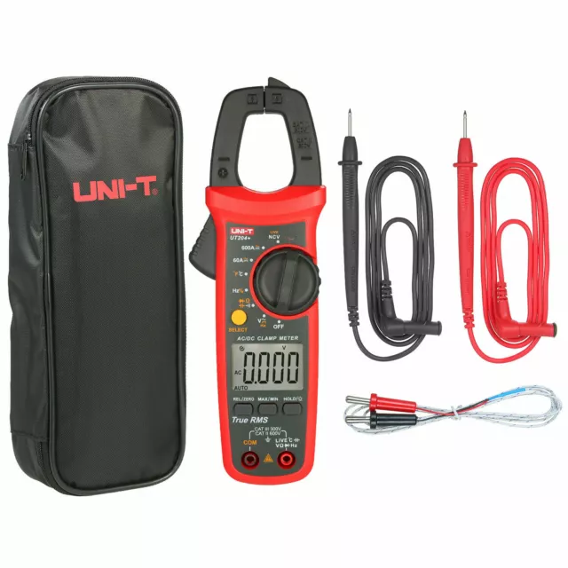 Uni-T UT204+ Pince Multimètre Numérique Automatique Ampèremétrique Voltmètre