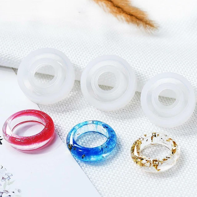 DIY Silicone Ring Mold Making Resin Casting Jewelry Rings Mould Crafts Tool
