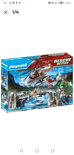 Playmobil - 6789 - Figurine - Pompier avec Hélicoptère