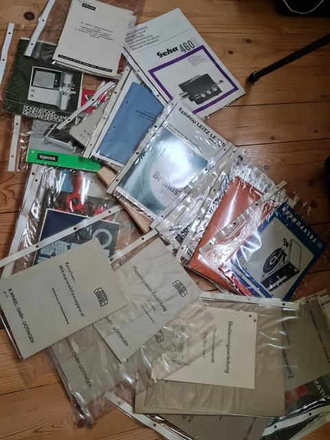 Sammlung alter Gebrauchsanweisungen