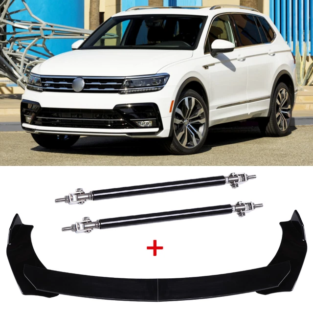 FOR VW TIGUAN RLine 2022 Front Bumper Lip Spoiler Splitter Strut Rods