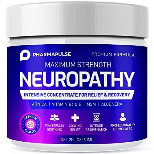 Neuropathy Nerve Therapy & Relief Cream for Foot, Hands, Legs, 2 Fl. Oz
