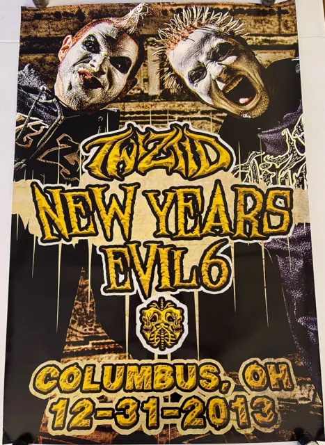 Twiztid - New Years Evil 6 2013 Show Poster NYE majik ninja entertainment blaze