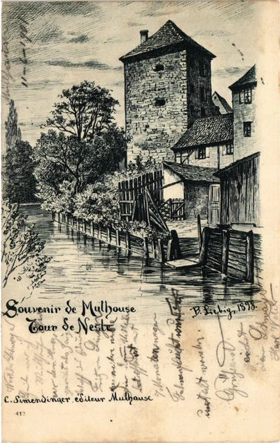 CPA AK MULHOUSE Souvenir - Tour de Neste (451626)