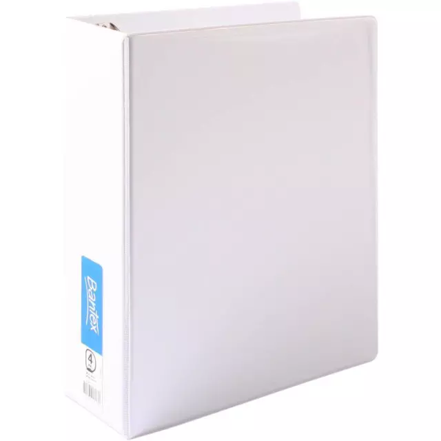 NEW 10x Bantex Insert 4 Ring Binder Folders 4D 65mm A4 White BULK