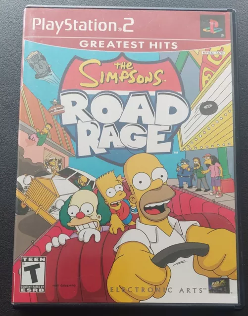 2001 Simpsons Road Rage Sony  Greatest Hits PlayStation 2 PS2 CIB Complete