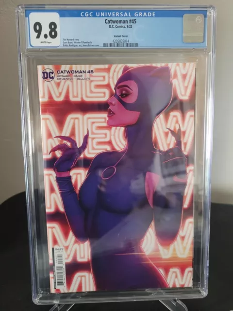 Catwoman #45 Cgc 9.8 Graded 2022 Dc Comics Jenny Frison Variant Cover Art