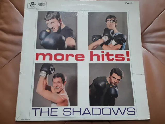 THE SHADOWS - MORE HITS  - VINYL  LP - 1963 - MONO. Good condition