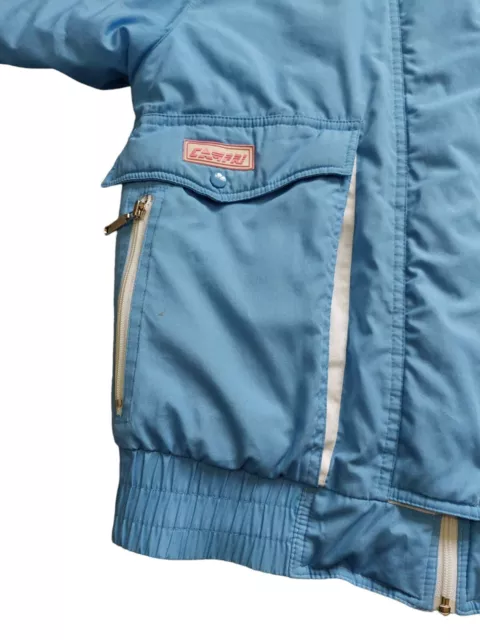 Campri Michelle Ski Jacket Blue White  Retro Womens Size 10 3