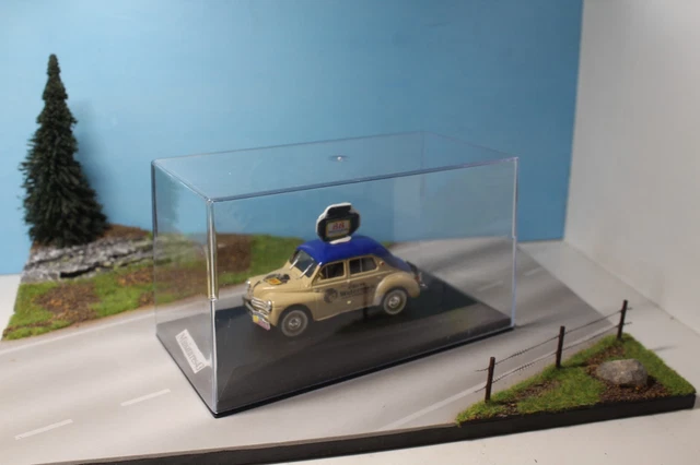 Diecast model cars Renault 4CV 1/43 Eligor avec caravane Ailette black-red - All