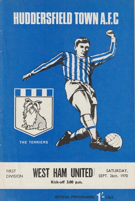 Huddersfield Town V West Ham Utd League