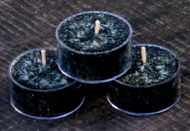 10pk VANILLA BLACK ORCHIDS Scented Natural Exotic ECO TEA LIGHT CANDLES 60hr/ pk