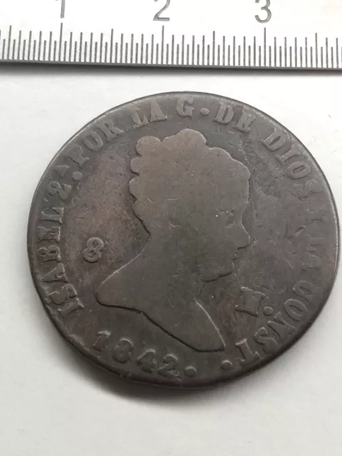 ESPAGNE 8 Maravedis 1842 (ref 3-3)