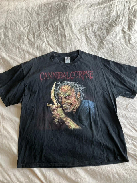 Vintage Cannibal Corpse Kill T Shirt XL Black Double Sided