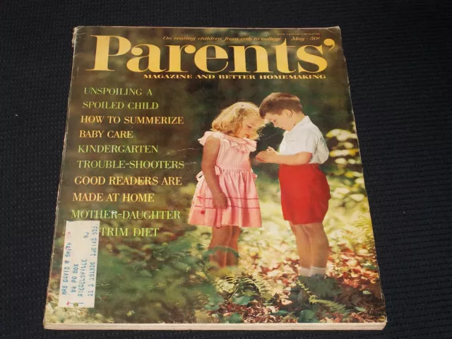 1962 May Parents Magazine - Very Nice Front Cover - E 141