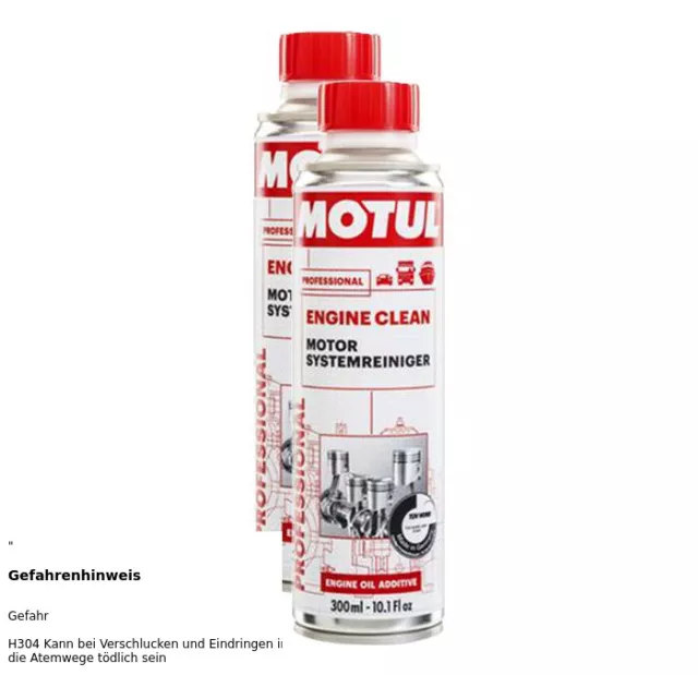 2x MOTUL ENGINE CLEAN AUTO MOTOR SYSTEMREINIGER MOTORREINIGER 108119 300ml 3