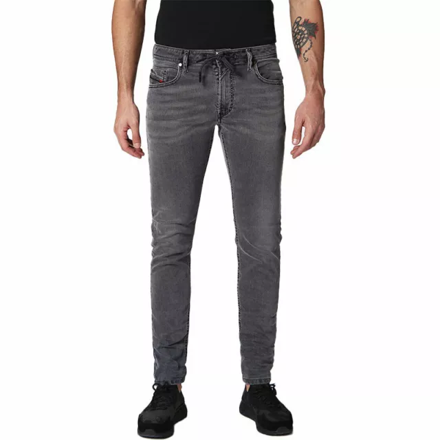 DIESEL THOMMER CB-NE 0689V Mens Denim Jogg Jeans Casual Sweat Pants Skinny Fit