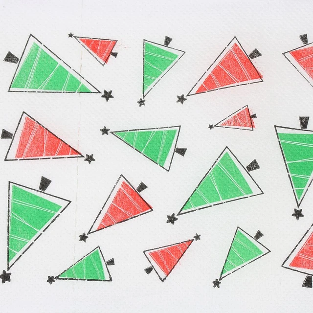Decoracion de Navidad Papel higiénico Suministros de Navidad Rollo de tejido 8