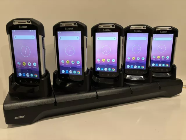 5 x Zebra Symbol Motorola TC70X Barcode 2D Scanner Android PDA TC700K + Cradle