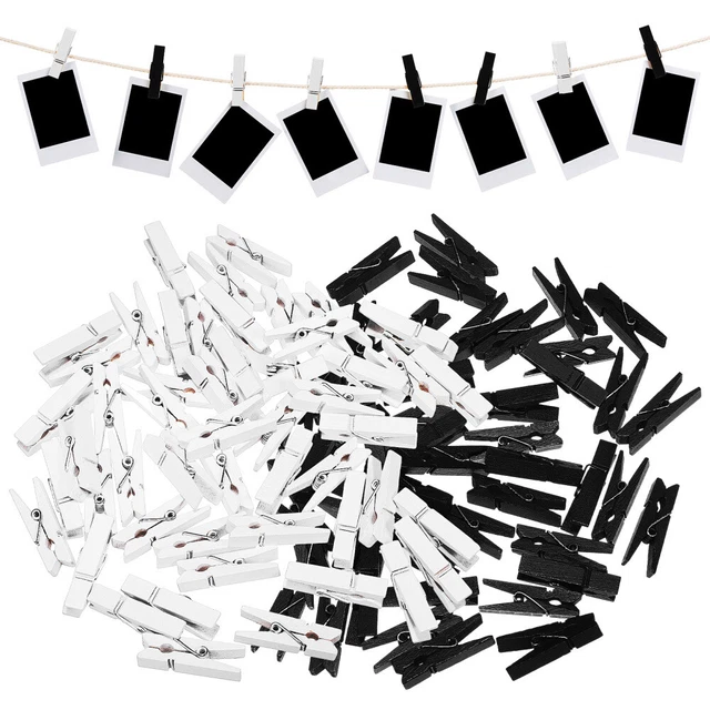 100 piezas pinzas de edredón pinzas de ropa madera clip decorativo maderas