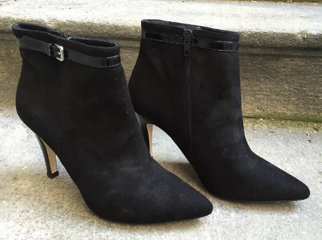 Destockage : Bottines Marque Sofia Costa En Cuir Noir @ T 40 @ Neuf 129€ @ N891
