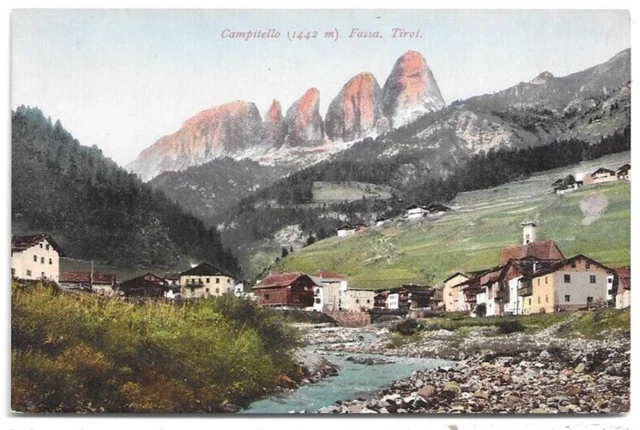 CARTOLINA DI TRENTO ,CAMPITELLO - VAL DI FASSA non viaggiata 1910 Ca.