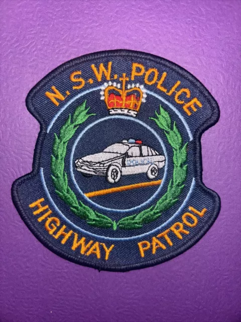New South Wales PD Highway Patrol Patch. Perfect Unused Mint Condition 4.25x4 In