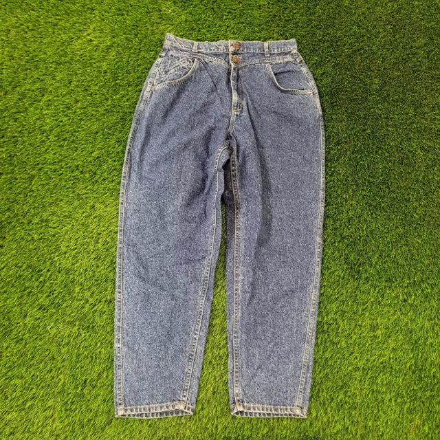 VINTAGE LEE HIGH-WAISTED Mom Jeans Womens 12/13 32x30 Blue $48.50 ...