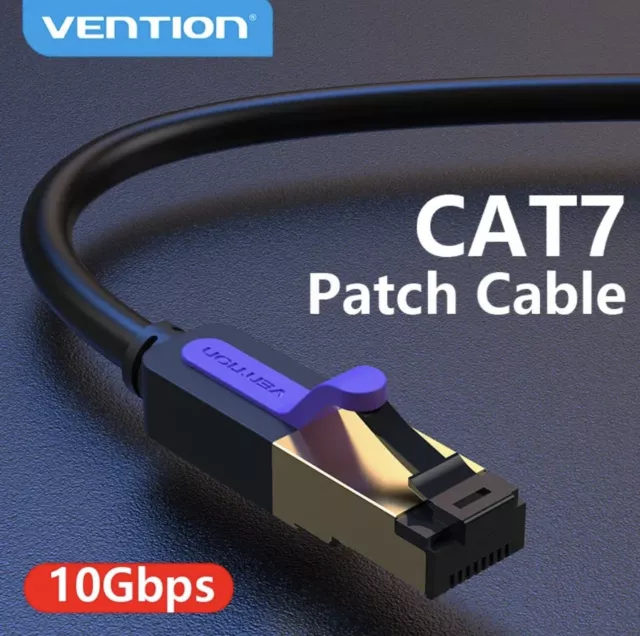 Cable Ethernet RJ45 PLAT CAT 7   0.5/1/1.5/2/3/5/10/ mètres câble internet