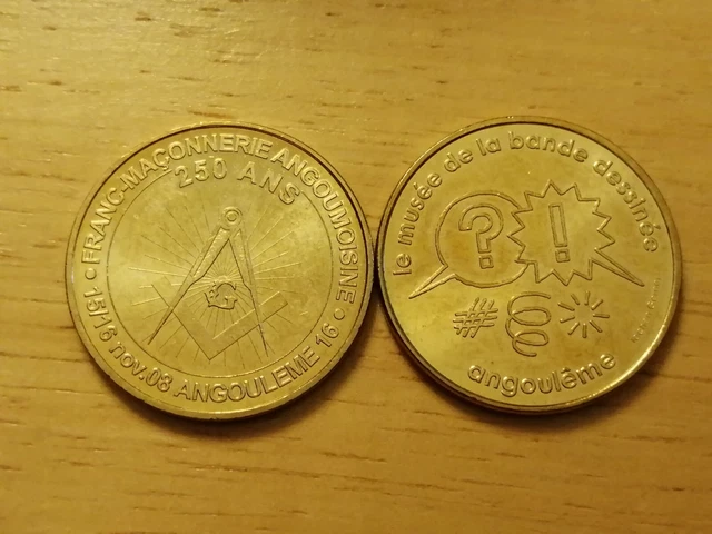 medailles souvenir MDP monnaie de Paris lot de 2 Angoulême