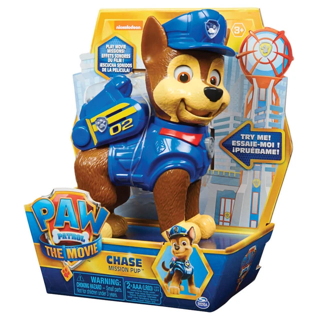 PAW PATROL SPIELZEUG figur Interaktive 15cm Chase NEU EUR 24,99