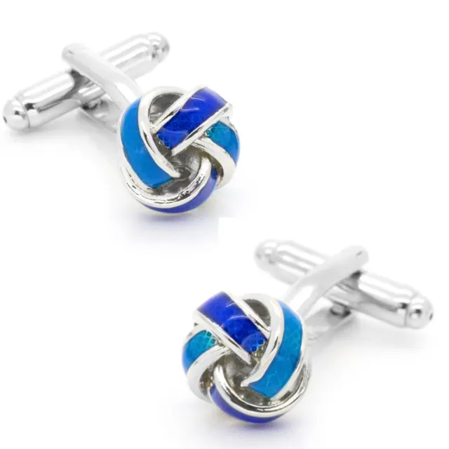 Blue Knot Cufflinks from Charles William