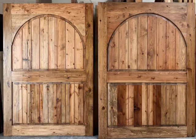 Rustic reclaimed lumber double plank style you choose size barn doors Farmhouse