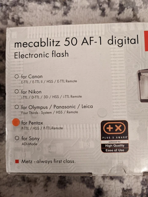 Metz 50 AF-1 Digital Shoe Mount Flash for Pentax 5