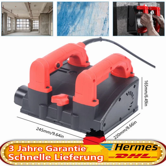 160MM ELEKTRISCH WALZENFRÄSE Sanierungsfräse Mauerfräse Putzfräse 1200W