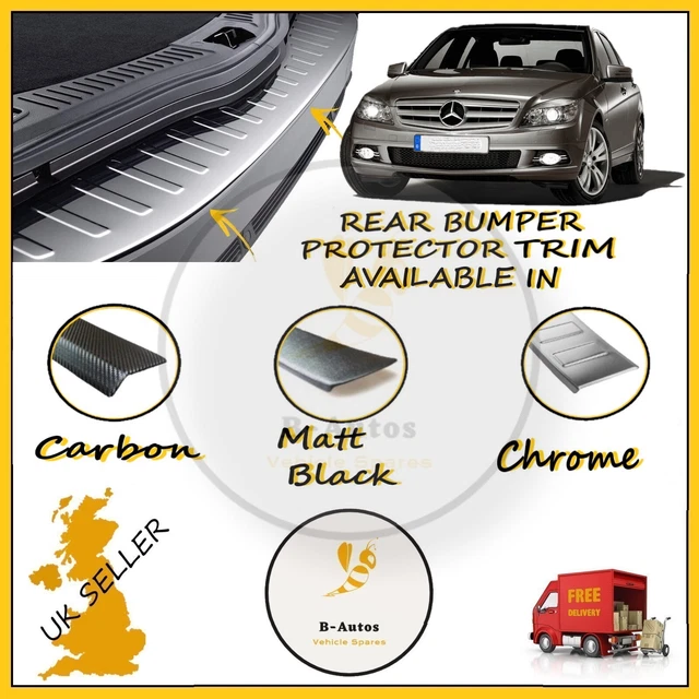 REAR BUMPER PROTECTOR Guard Fits Mercedes C Class W204 Estate Trim