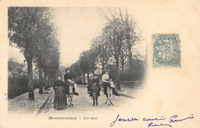 Cpa 95 Montmorency Les Anes