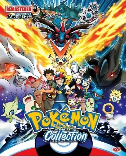 DVD ANIME POKEMON MOVIE COLLECTION 26 IN 1 ENGLISH SUBTITLE REGION