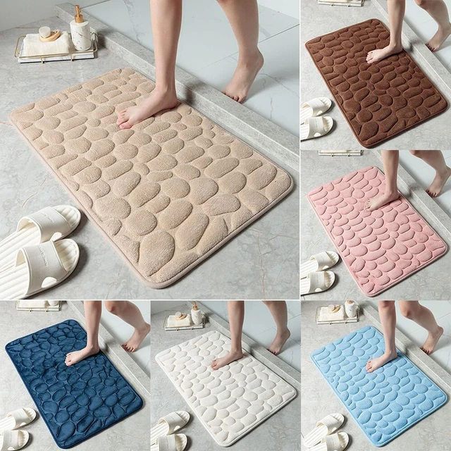 Badezimmer Matte Türöffnung Langlebig Rutschfest Kieselstein Teppiche Super Soft