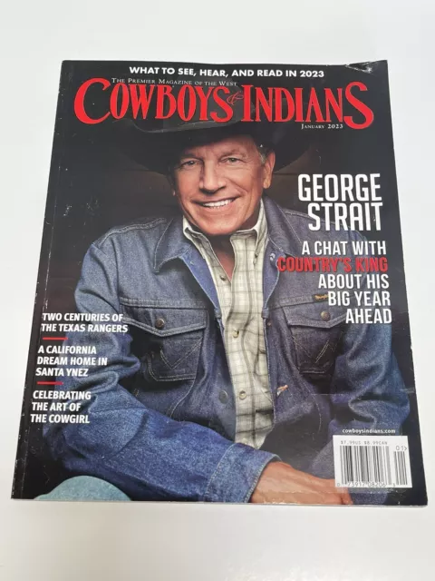 Cowboys & Indians Magazine George Strait January 2023 Texas Rangers Cowgirl Art