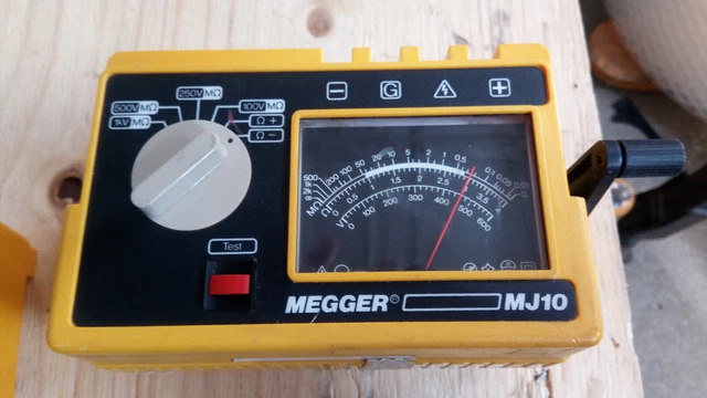 Megger Biddle MJ10 -  working, TESTED 1000v but issue with meter