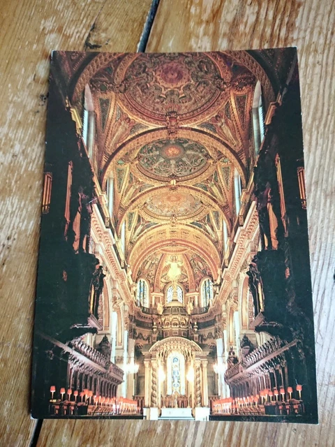 Postcard Choir St Paul's Cathedral London Charles Skilton