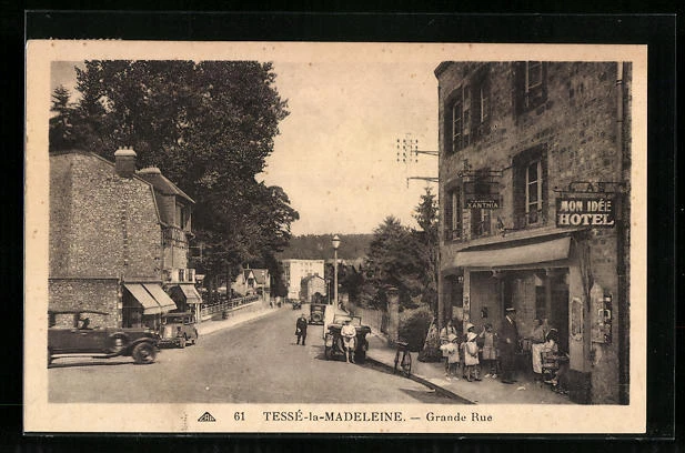 CPA Tessé-la-Madeleine, Grande Rue