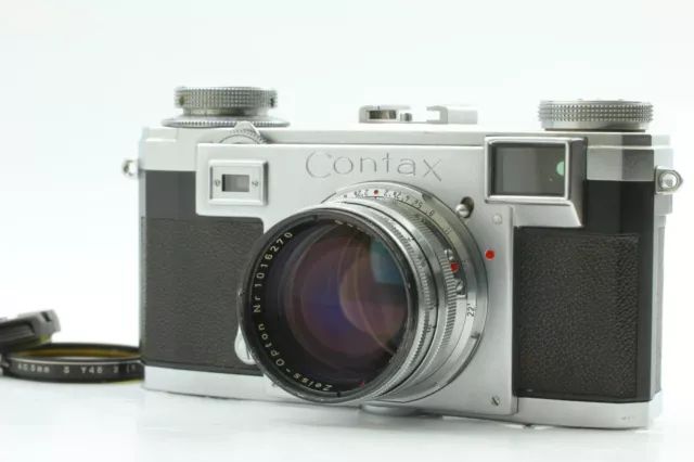 [MINT] Zeiss Ikon Contax IIa 35mm Film Camera Sonnar 50mm F1.5 Lens From Japan 2