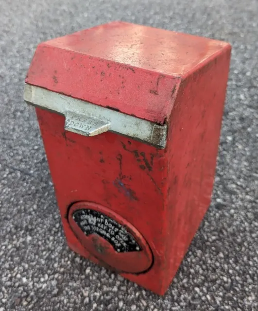 Vintage Strong Box Drop Lock Box Duncan Industries No Key As Is Parts / Repair