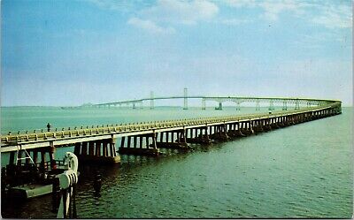Chesapeake Bay Bridge Annapolis Maryland MD Unposted Postcard